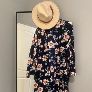 Long, floral kimono, one size